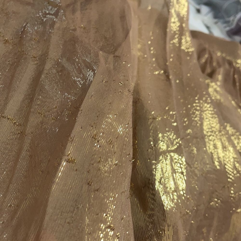 Kate Spade Metallic gold midi skirt - Picture 5 of 5